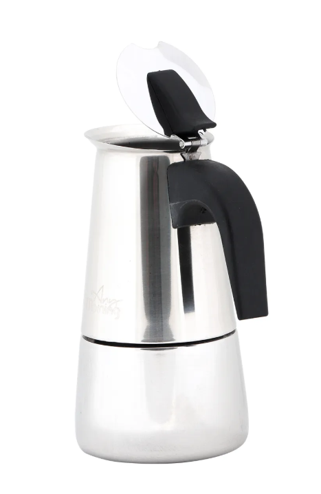 Fe001-6 Espresso Kahve Makinesi Paslanmaz Çelik Indüksiyonlu Moka Pot 300 ml