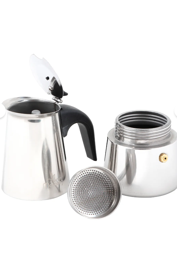 Fe001-6 Espresso Kahve Makinesi Paslanmaz Çelik Indüksiyonlu Moka Pot 300 ml