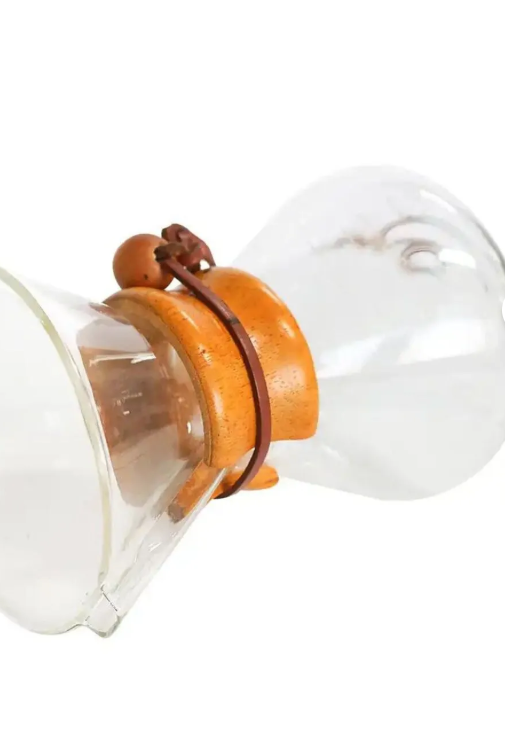 400 Ml Bambu Dekor Kahve Demliği Dripper Kahve Çekirdeği Ayrıştırma Filtre Kahve Demliği