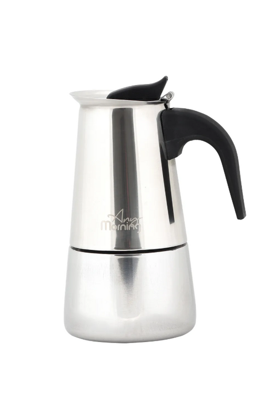 Fe001-6 Espresso Kahve Makinesi Paslanmaz Çelik Indüksiyonlu Moka Pot 300 ml