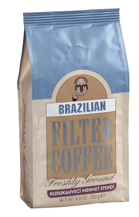 Kurukahveci Mehmet Efendi Brazilian Filtre Kahve 250gr Folyo Ambalaj