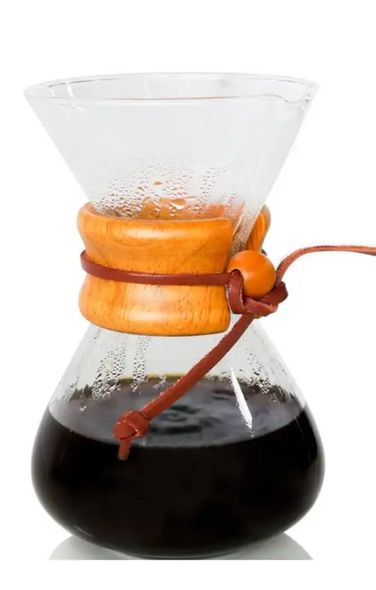 400 Ml Bambu Dekor Kahve Demliği Dripper Kahve Çekirdeği Ayrıştırma Filtre Kahve Demliği