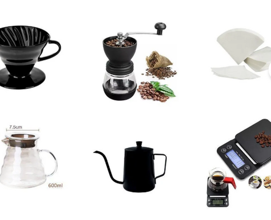 Grossberg Coffe V60 Filtre Kahve Demleme Barista Full Set